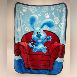 Nickelodeon Blue's Clues & You Red and Blue Blanket Soft Throw